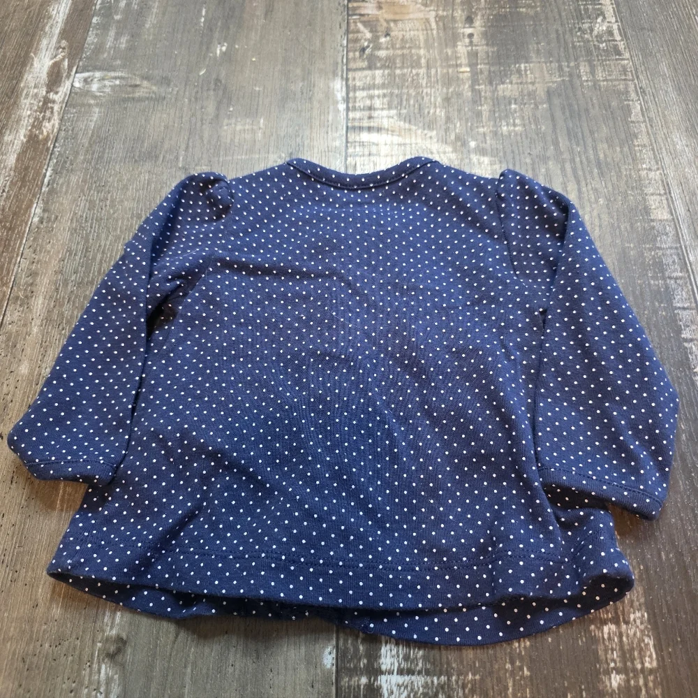 Carter's Navy Blue Polka Dot Blouse
